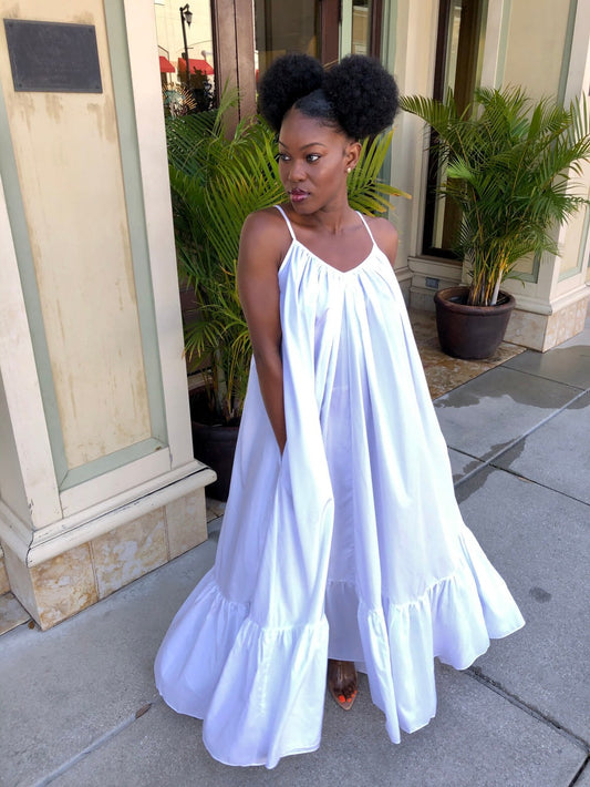 Nuage: Robe Ample Blanche