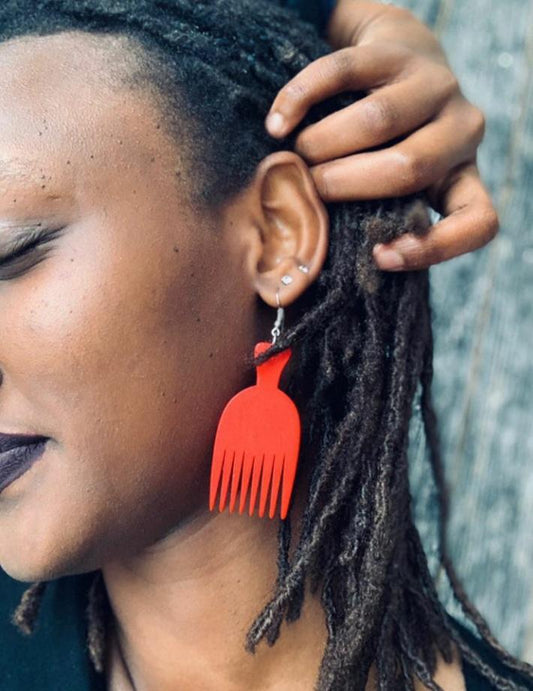 Boucles d'oreille d'inspiration ethnique: Peigne