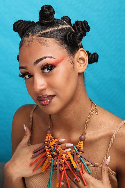 Collier d'inspiration ethnique: le Mikado