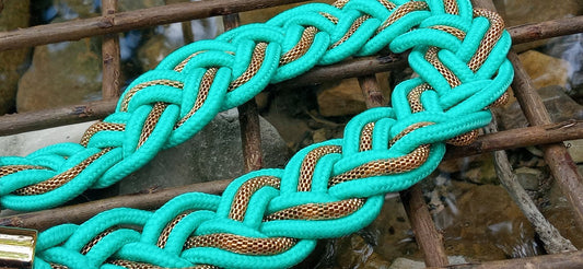 Inspiration Ethnique Collier Tressé Turquoise