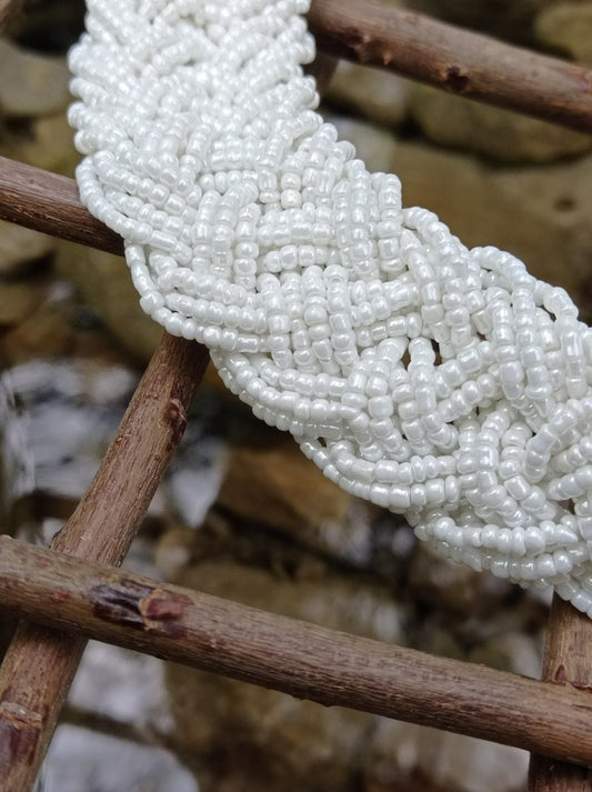 Inspiration Ethnique Collier en perle Maya Crème