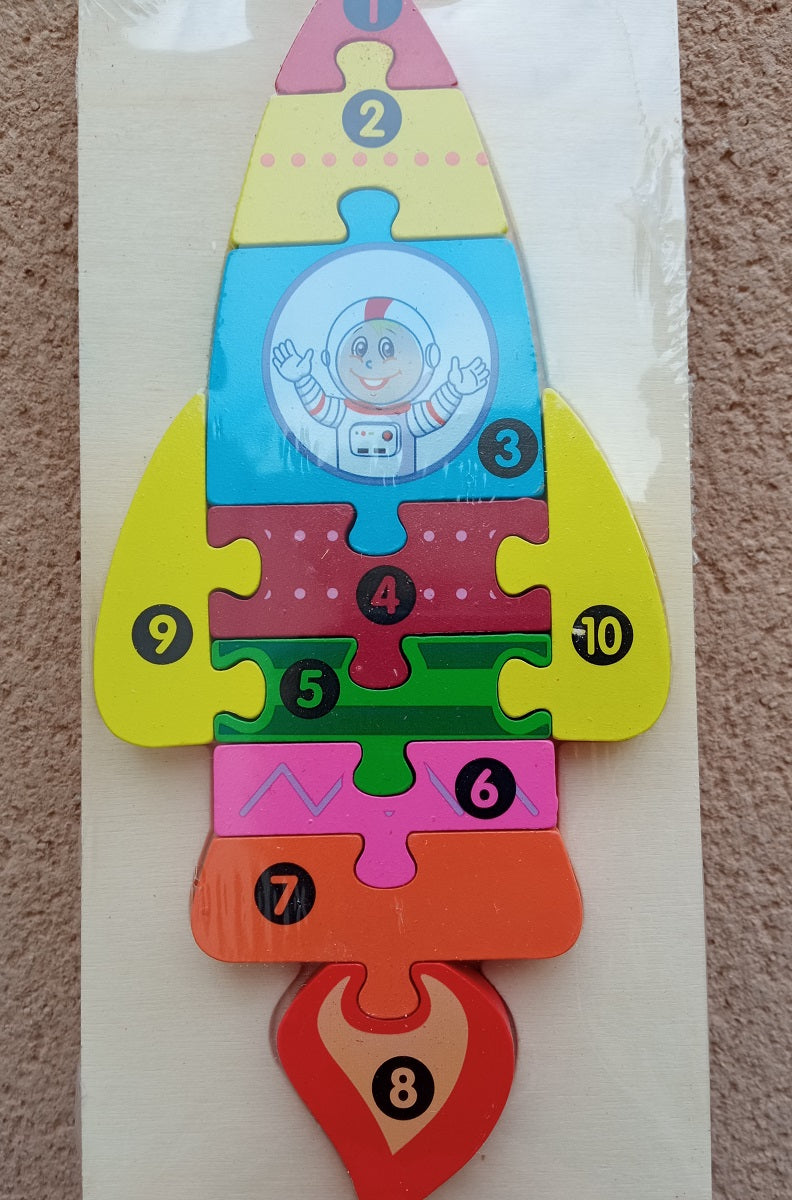 Puzzle Fusée Montessori