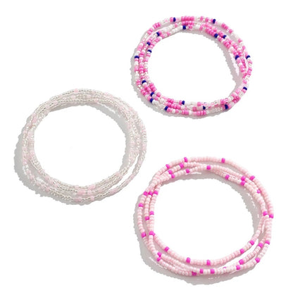 Baya - Perles de Taille Africaines (Rose Clair - Rose foncé)
