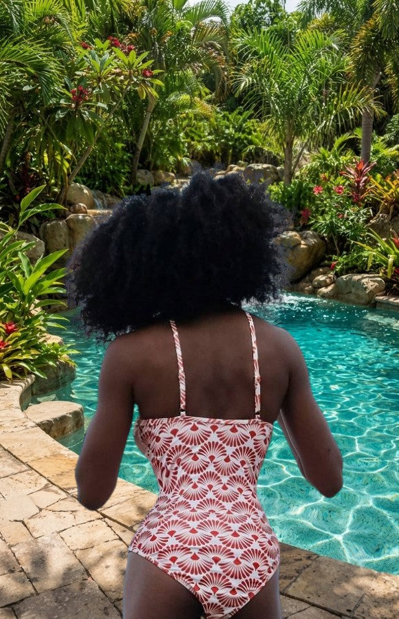 Maillot de bain 1 pièce Cocotier coloré