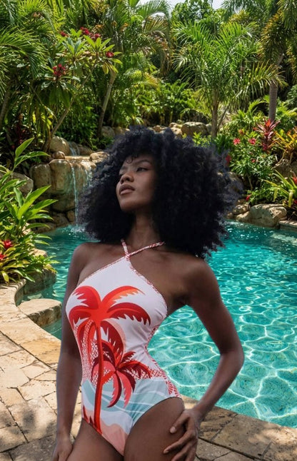 Maillot de bain 1 pièce Cocotier coloré
