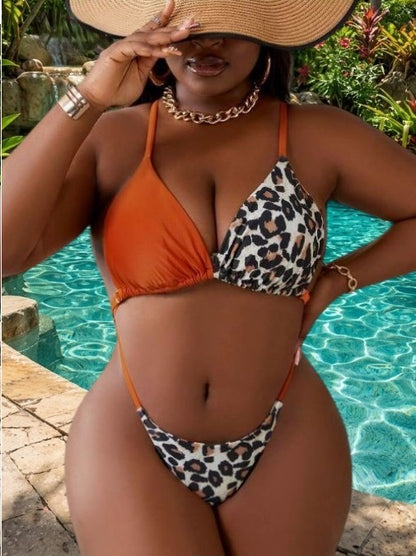 Maillot de bain 1 pièce Trikini Léopard
