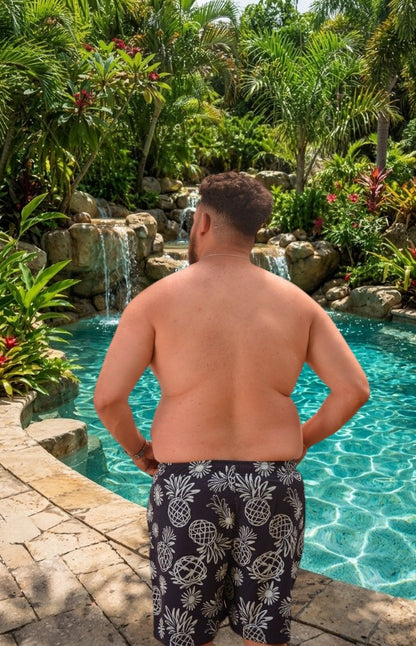 Maillot de Bain - Bermuda - Homme Bleu Floral