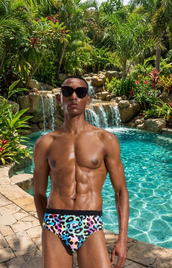Slip de Bain - Homme Multicolore chamaré