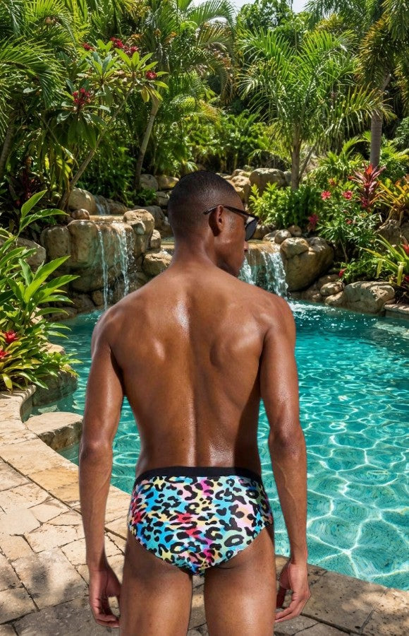 Slip de Bain - Homme Multicolore chamaré