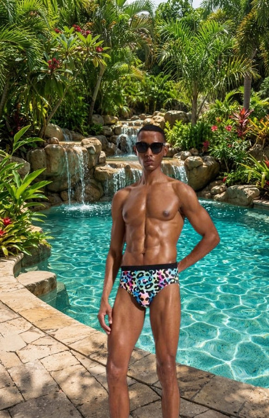 Slip de Bain - Homme Multicolore chamaré