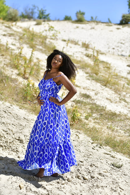 Robe Fanta: Robe Ample Bleue