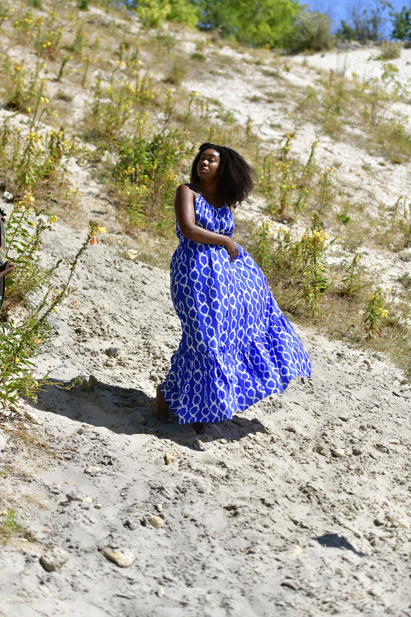 Robe Fanta: Robe Ample Bleue