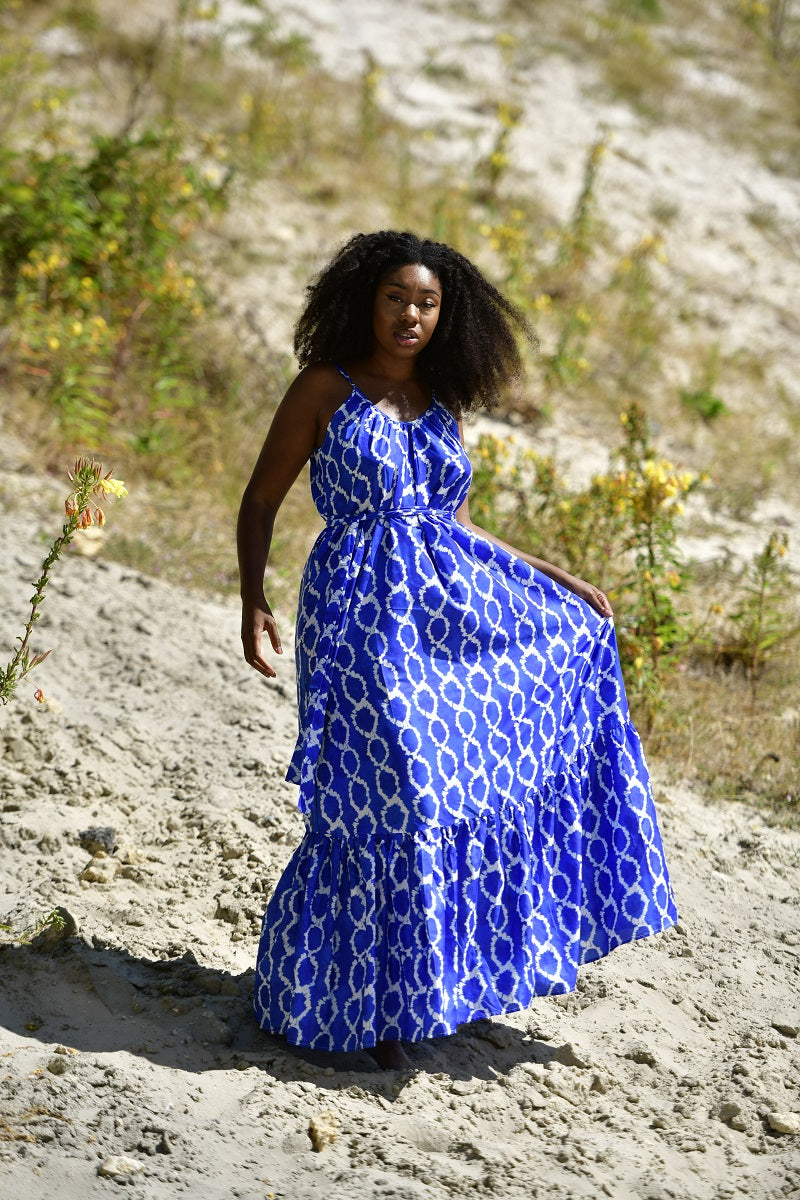 Robe Fanta: Robe Ample Bleue