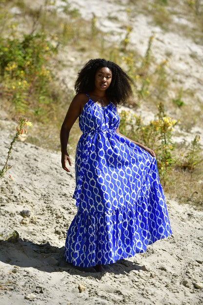 Robe Fanta: Robe Ample Bleue