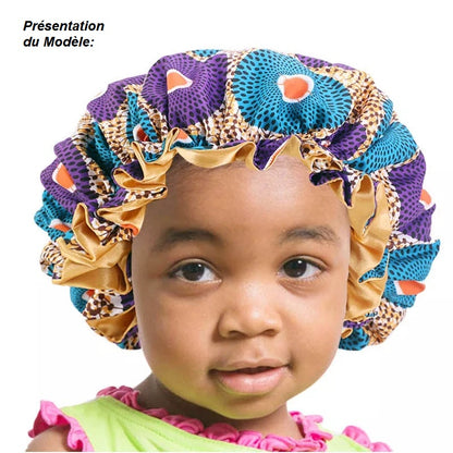 Bonnet Enfant Reversible en Satin - RevSat18