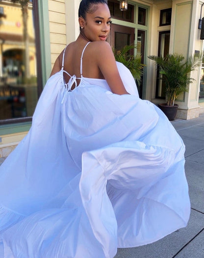 Nuage: Robe Ample Blanche