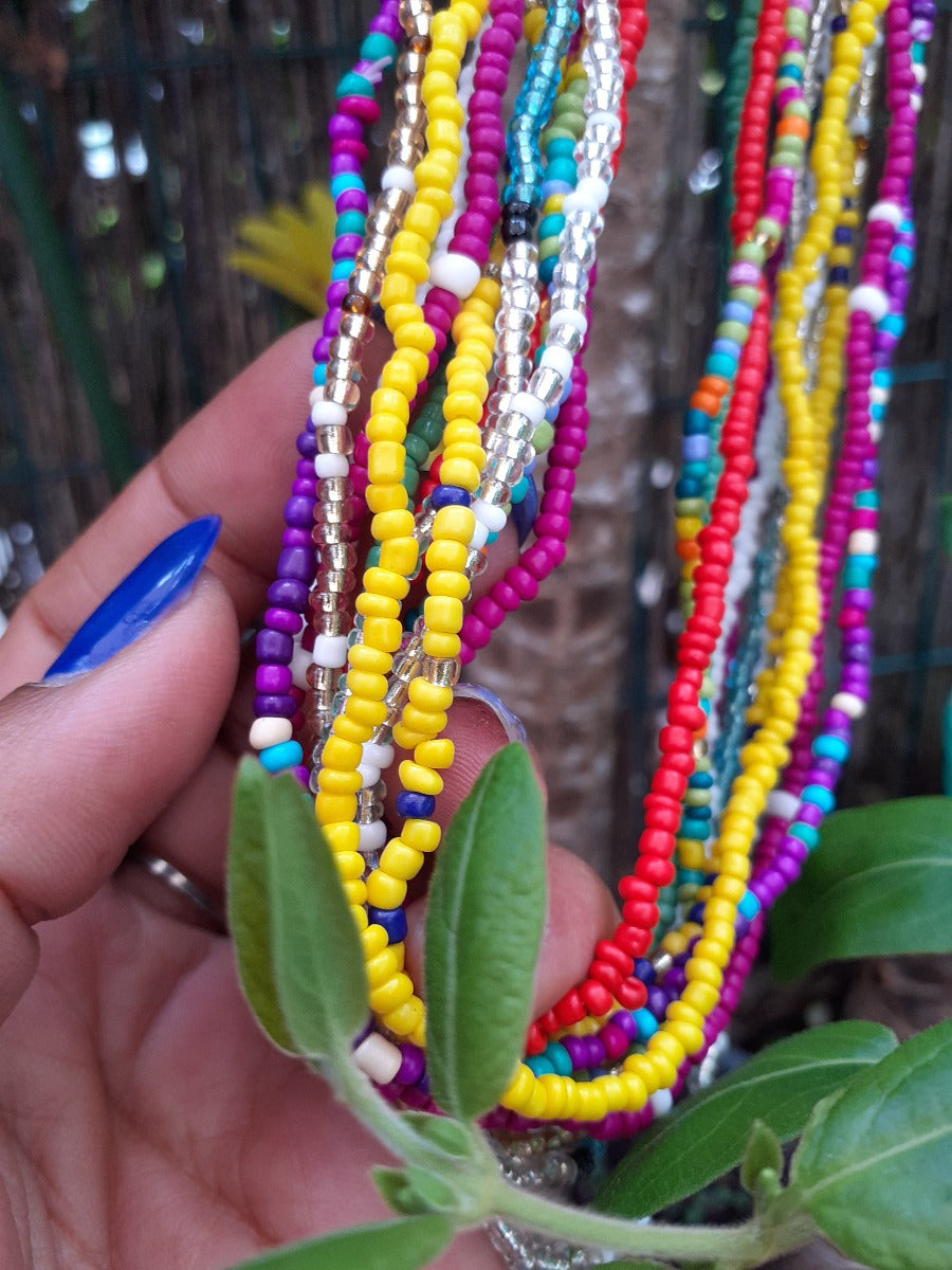 Inspiration Ethnique Baya Perles de Taille Africaine 