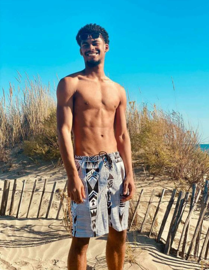 Maillot de Bain - Bermuda - Homme Black & White