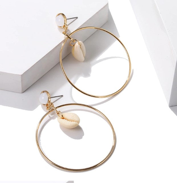 Boucles d'oreille d'inspiration ethnique: Les Créoles Cauri