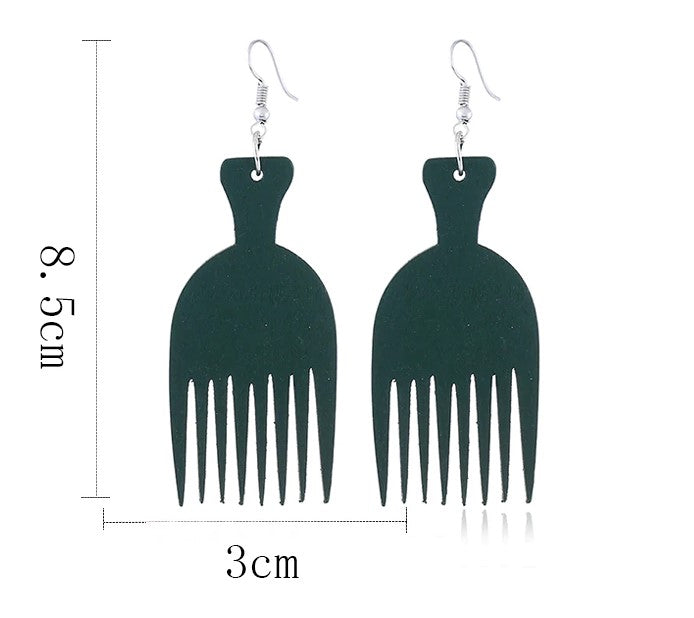 Boucles d'oreille d'inspiration ethnique: Peigne