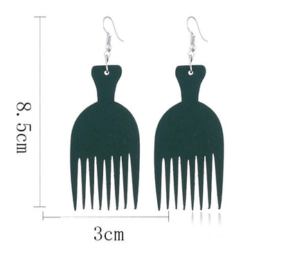 Boucles d'oreille d'inspiration ethnique: Peigne