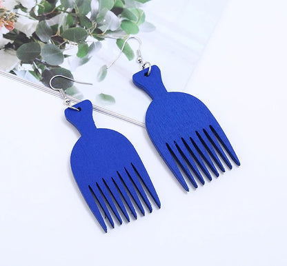 Boucles d'oreille d'inspiration ethnique: Peigne