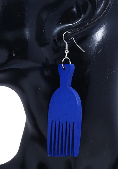 Boucles d'oreille d'inspiration ethnique: Peigne