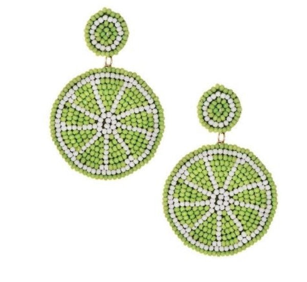 Boucles d'oreille d'inspiration ethnique: Les Fruités Verts