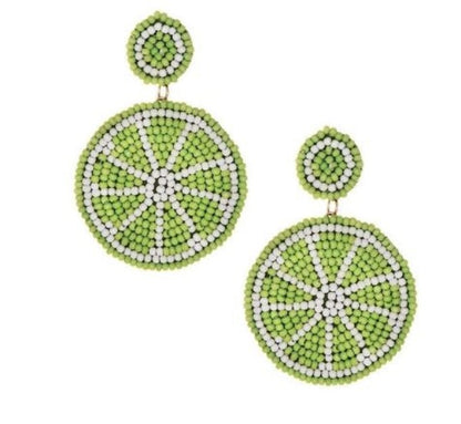 Boucles d'oreille d'inspiration ethnique: Les Fruités Verts