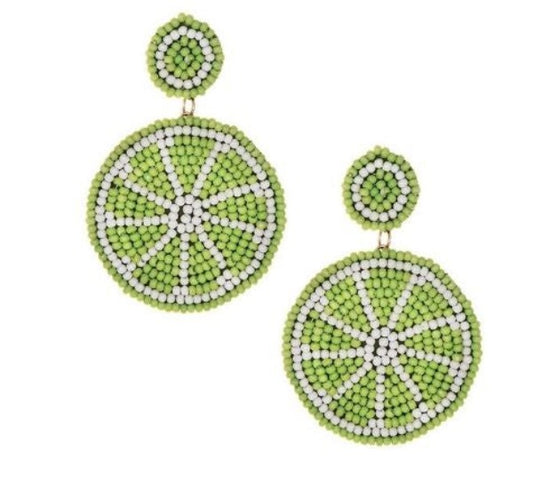 Boucles d'oreille d'inspiration ethnique: Les Fruités Verts