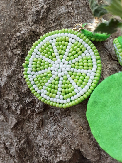 Boucles d'oreille d'inspiration ethnique: Les Fruités Verts