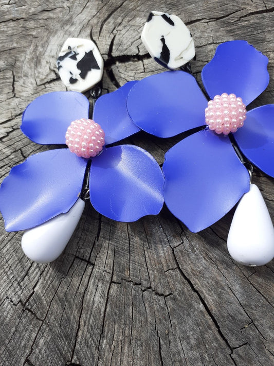 Boucles d'oreille d'inspiration ethnique: la Fleur de vie