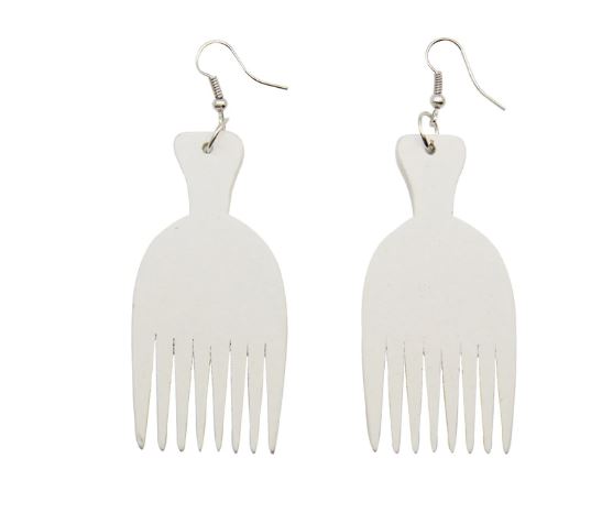 Boucles d'oreille d'inspiration ethnique: Peigne