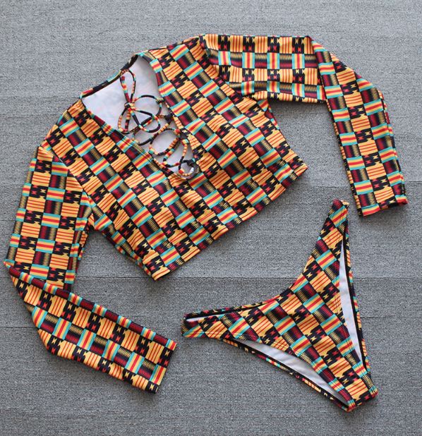Caliente: Maillot de bain 2 pièces Manches Longues