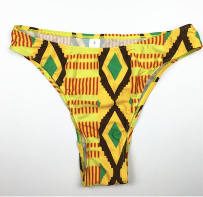 Baya (Jaune et noir): Maillot de Bain 2 Pièces