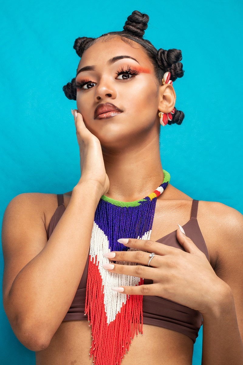 Collier d'inspiration ethnique: Terre de Lumières