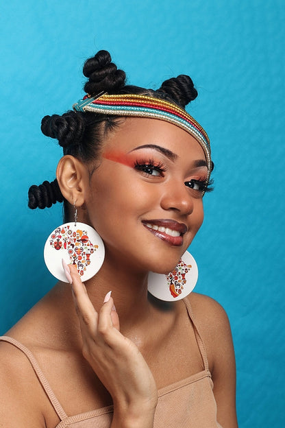 Boucles d'oreille d'inspiration ethnique: Africa