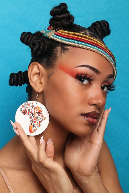 Boucles d'oreille d'inspiration ethnique: Africa