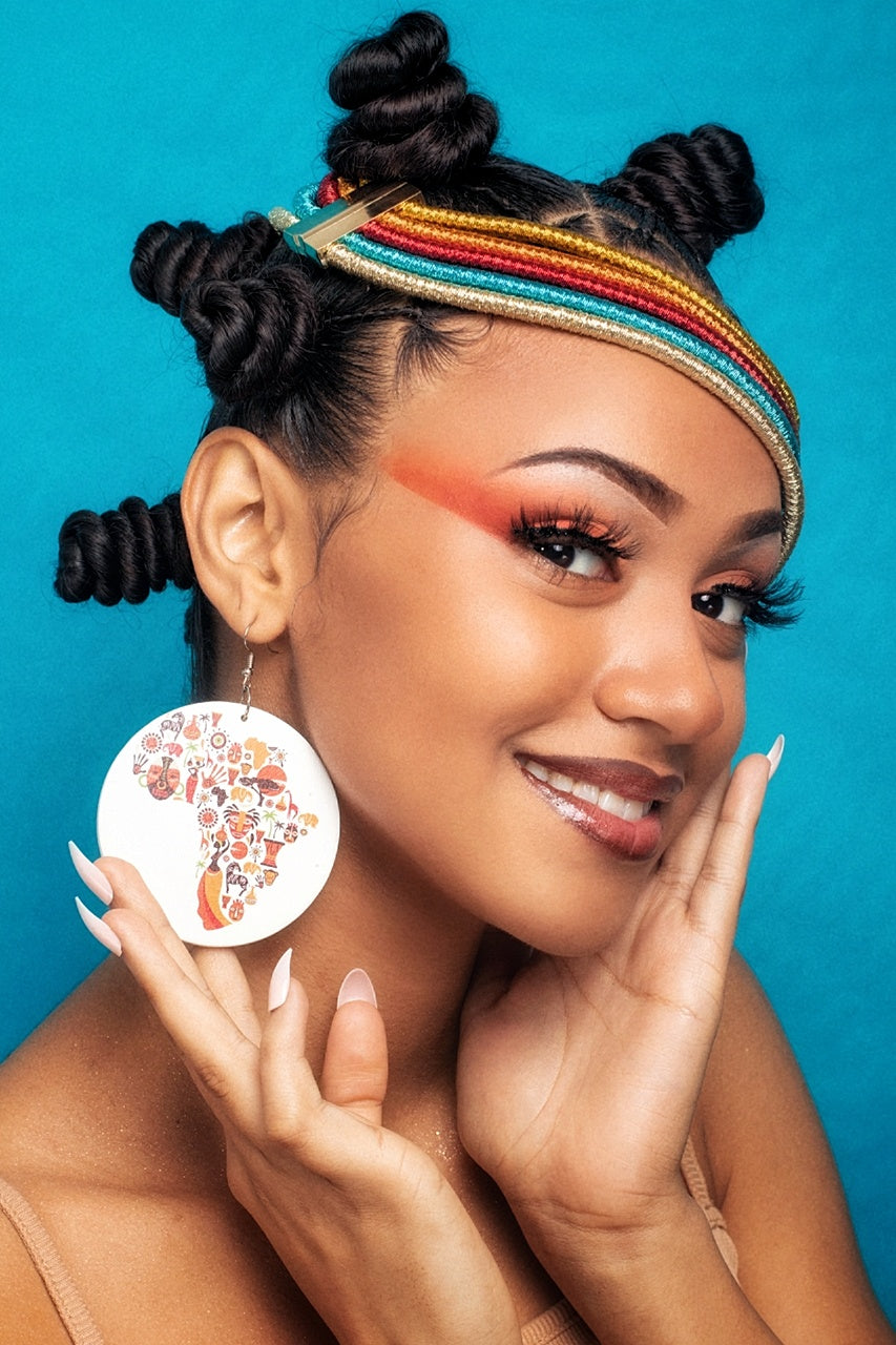 Boucles d'oreille d'inspiration ethnique: Africa