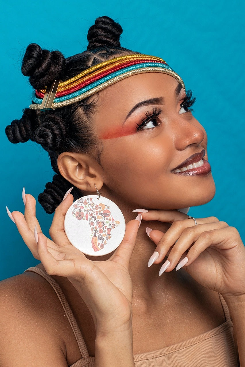 Boucles d'oreille d'inspiration ethnique: Africa