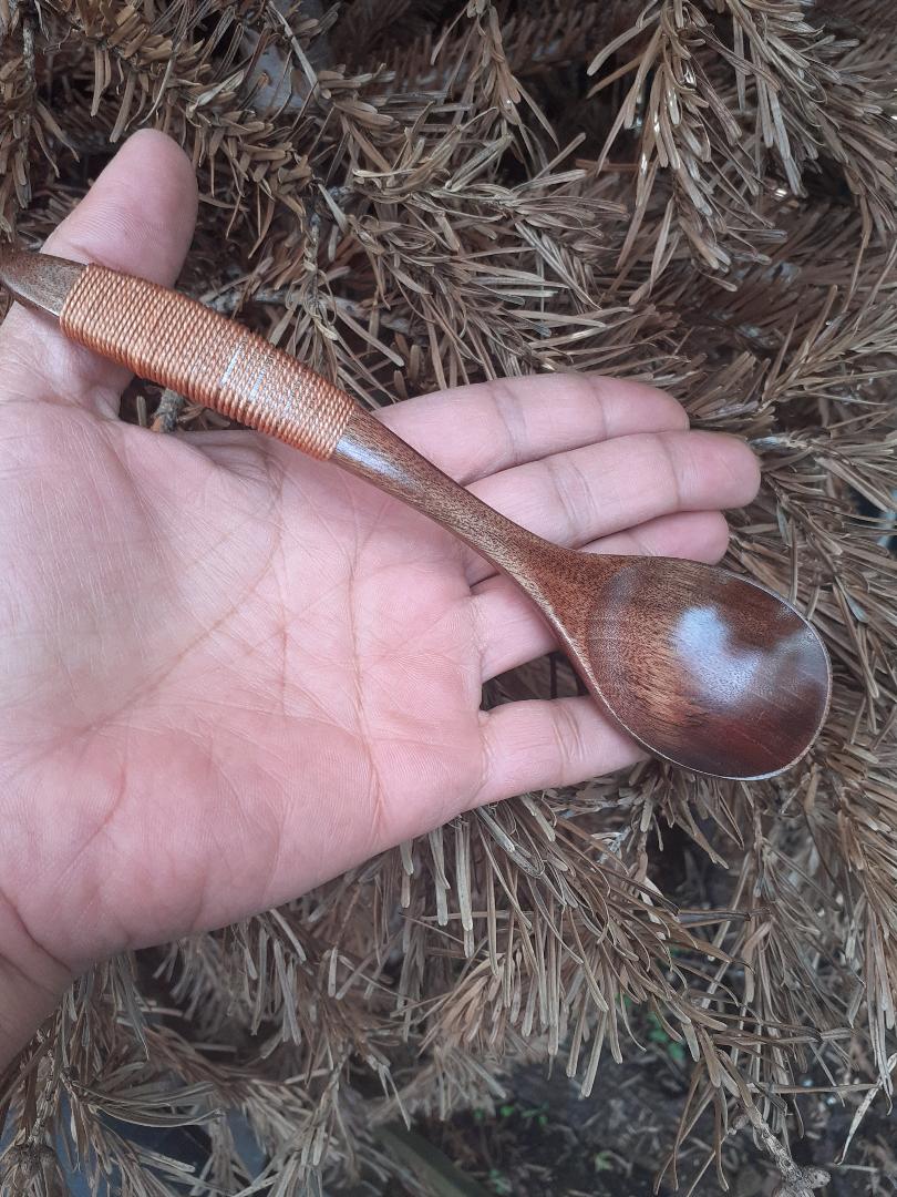 Cuillère à Dessert Duo en Bois