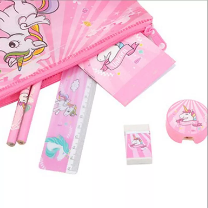 Ensemble Trousse Licorne Rose