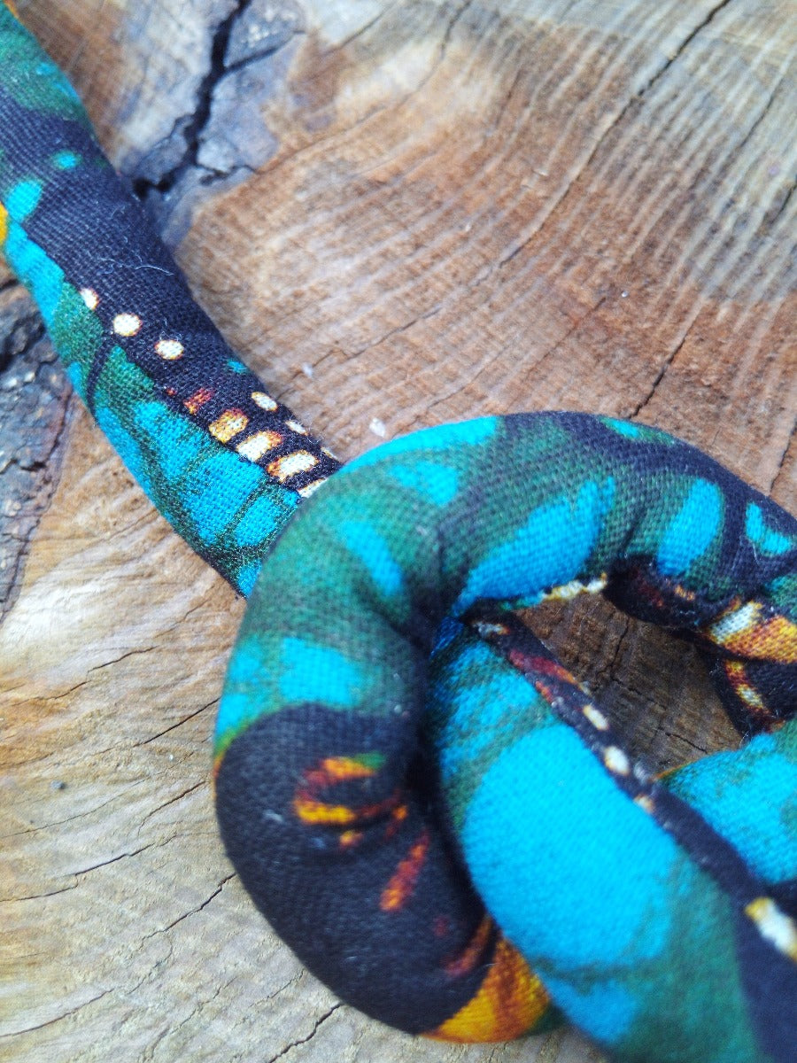 Inspiration Ethnique Collier Wax l'Unité Bleu Turquoise