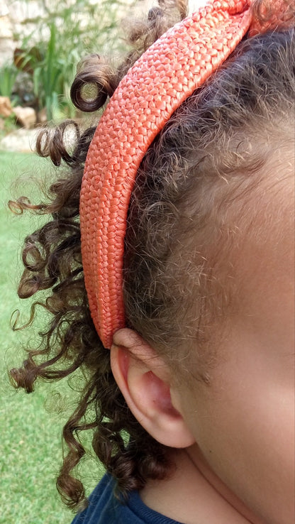 Serre tête Paille Orange (Modèle Enfant)