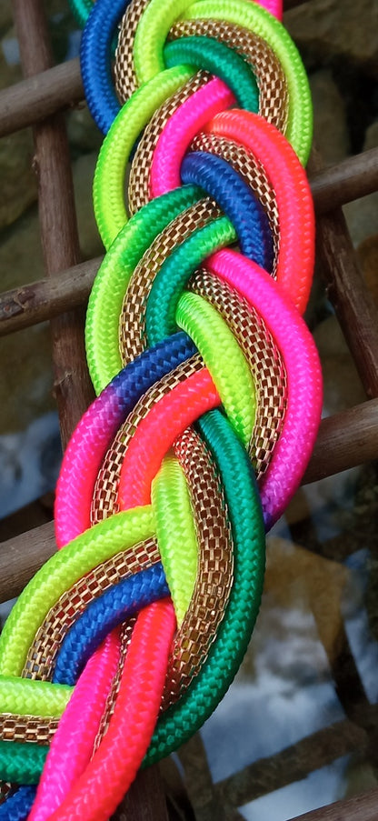 Inspiration Ethnique Collier le Tressé Multicolore