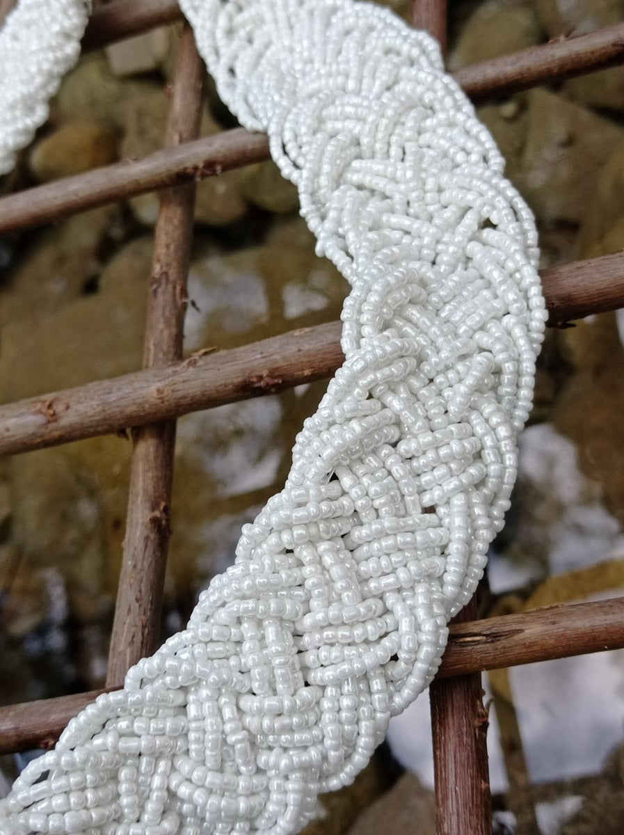 Inspiration Ethnique Collier en perle Maya Crème