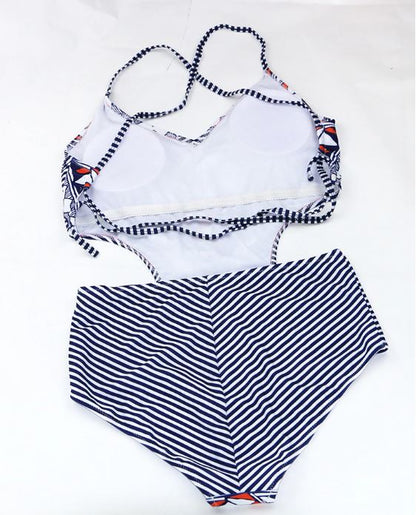 Mosaïque : Maillot de bain 1 pièce à Laçage