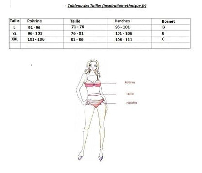 Malia: Maillot de bain 2 Pièces à Franges
