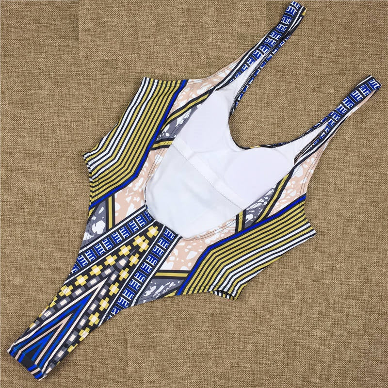 Maillot de bain Monokini imprimés Wax inspiration-ethnique.fr