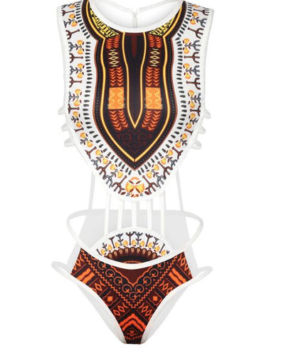 White Tribal: Maillot de Bain 1 Pièce